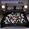 1PC Halloween theme pattern Bedding Quilt Set Quilt Cover Pillowcase Home Decoration Birthday Gift (1 * duvet cover + 2 * pillowcase, without core)