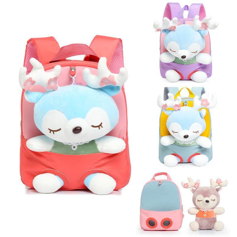 Adorable Cartoon Plush Toy Backpack For Toddlers And Kids In Fun Colors