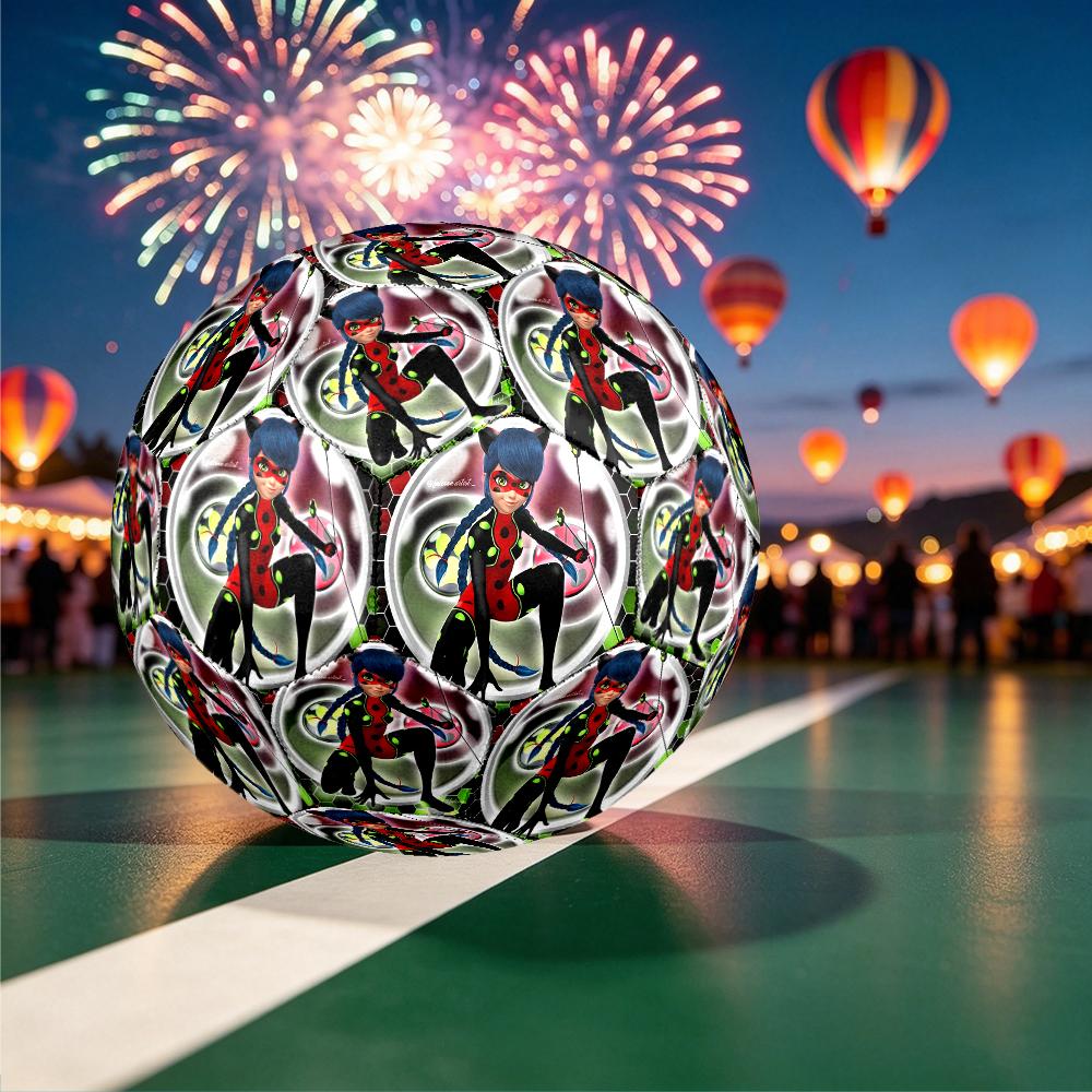 1pc Ladybug Pattern Football, Size 5 Soccer Ball Outdoor Athletic Training Ball, Unique Style, Exquisite Holiday Gift