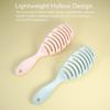 Multicolor Hollow Out Hair Brushes Set Flexible Bristles for Gentle Detangling Styling All Hair Types Daily Use Scalp Massage