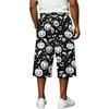 Men's Loose Fit Casual Shorts with Large Pockets Halloween Print