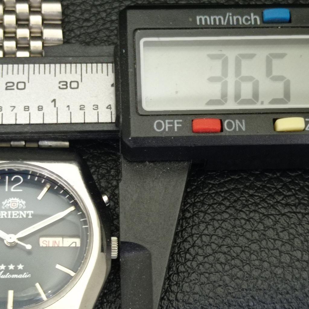 GENUINE VINTAGE ORIENT AUTOMATIC 46941 JAPAN MENS BLUE DIAL WATCH A500348-2 R151b-a500348