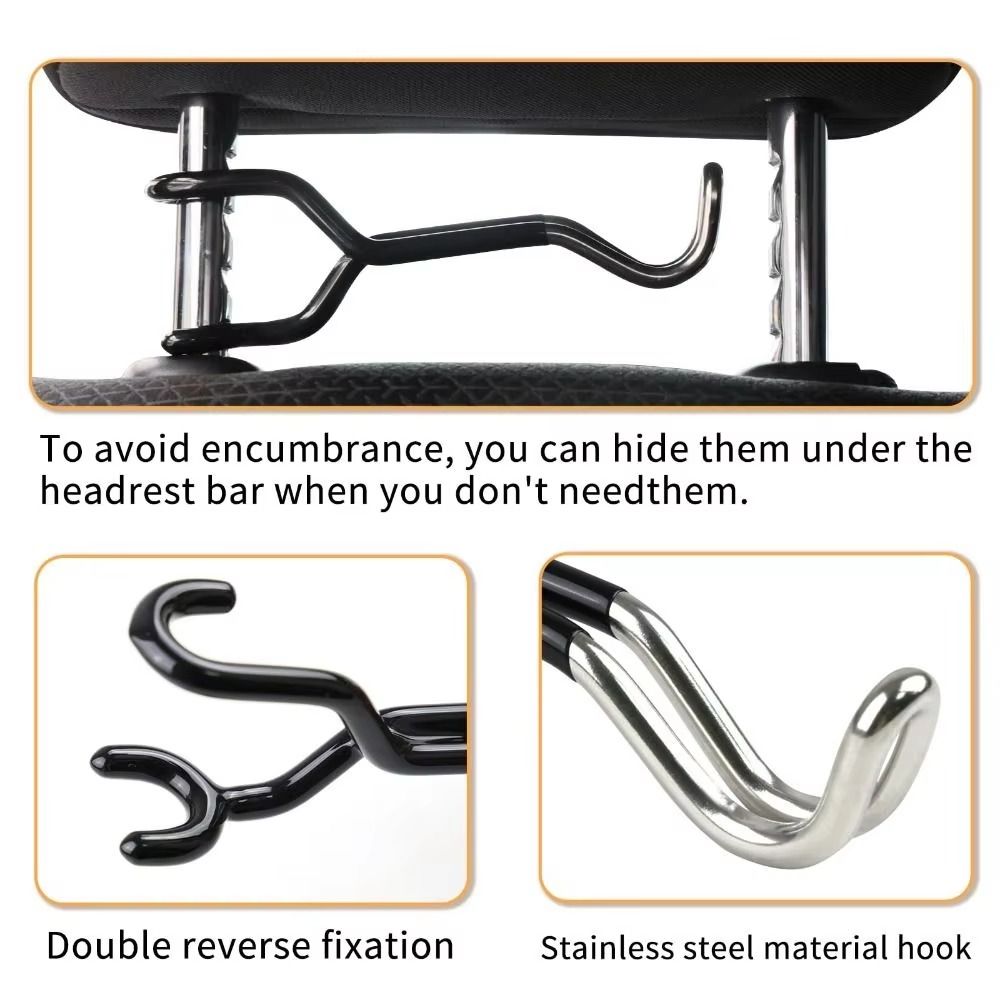 Multifunctional Car Seat Headrest Hook Compound Bows Headrest Organizer  Road Trip Accessory