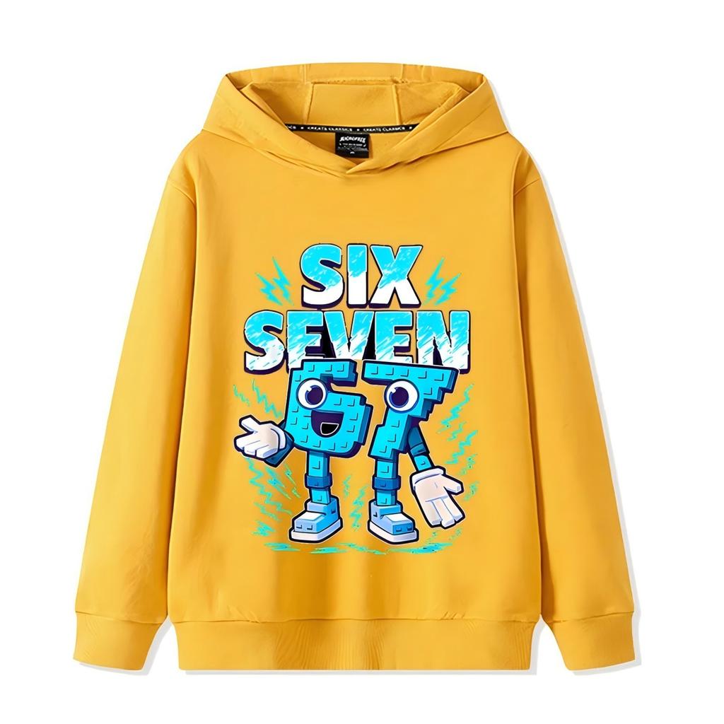 67 Șase Șapte Hanorac Italian Brainrot Grafică Amuzantă Tricou Fete Copii Polar Cald Hanorac Toamnă Copii Hanorac Casual Unisex