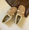 Birkenstocks retro Mori velvet women's single shoes 2025 new lamb wool soft-soled beanie shoes gentle loafers cotton shoes