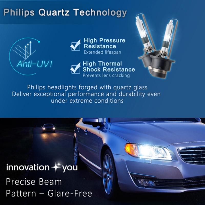 Philips xenon lamp 6000K Pure White Ultinon HID Headlight Technology Xenon