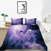 Home Bedding Set Full Size King Bed Twin Bed Space Star Print Bedroom Quilt Cover and Pillow Cover Bedding Decoration