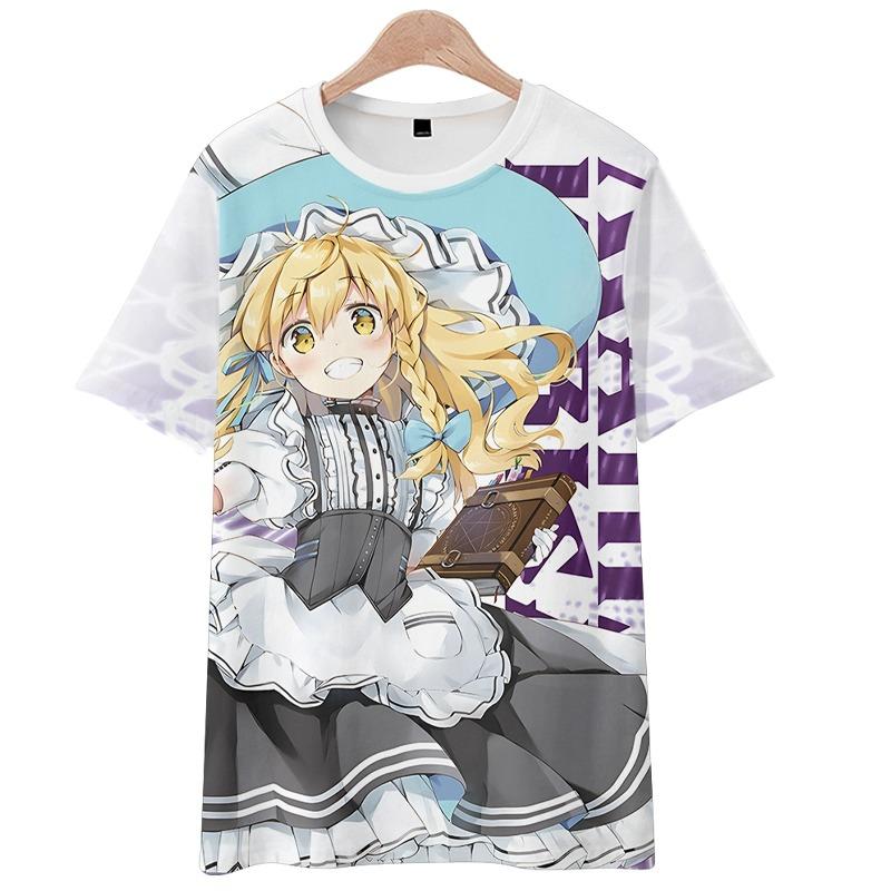 Game Touhou Project Cosplay T-Shirt 3D Hakurei Reimu Print Anime Cartoon Tees Summer Men Women Harajuku