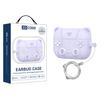 Cartoon Cat Shaped Silicone Earbud Protective Case With Metal Ring Buckle Anti‑Drop Cover For AirPods 4