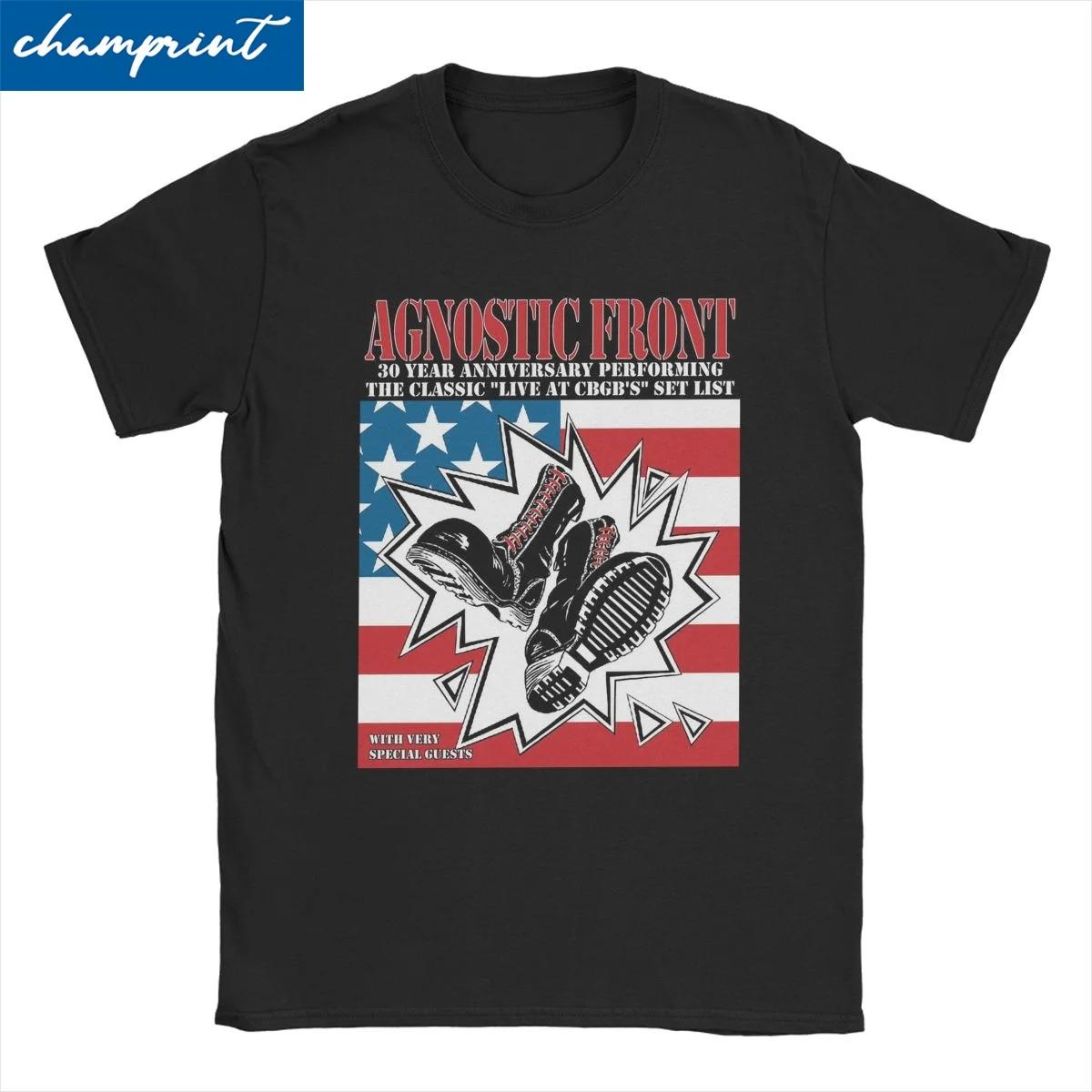 Американская Хардкор Панк Группа Rock SKINHEAD BOOTS Футболки для Мужчин Женщин Agnostic Front Юмористические Хлопковые Футболки Футболка Подарок Одежда S разноцветный