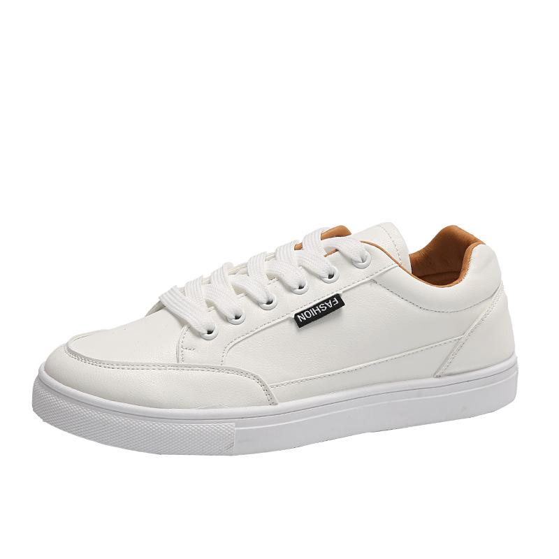 Little white shoes women's spring 2024 new Korean version of versatile student board shoes popular trendy shoes leather sports board shoes