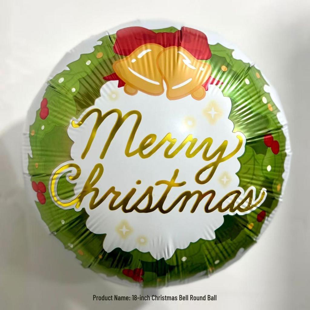 Large Christmas Tree and Santa Claus Aluminum Foil Balloons for Window Display 