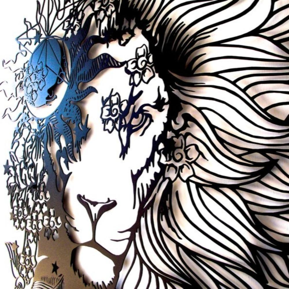 Metall Löwe Wandkunst Heimdeko Statue