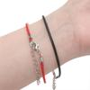 10pcs/Lots 1.5/2mm PU Leather Bracelet Cord  Kit Wax-Coated Braided Strings With Charms for Bracelet Jewelry Making Supplies