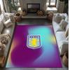Tappeto in Velluto di Cristallo con Stampa Calcio Aston Villa, Comodo Assorbente d'Acqua Antiscivolo Tappeto per Pavimenti Interni