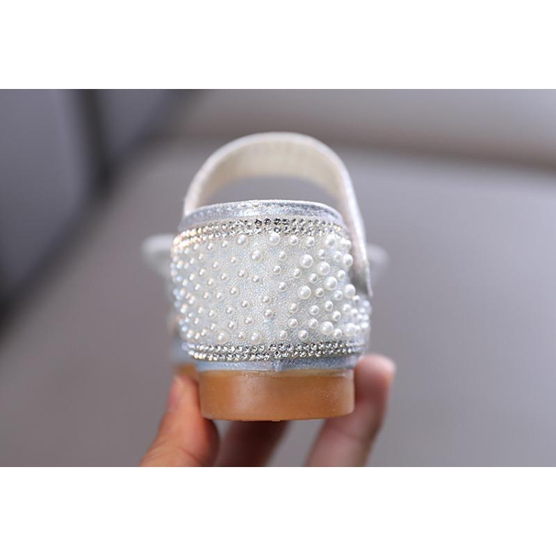 summer Korean-style girls' small/medium/large children's princess performance flat shoes, show shoes, little girls' children's leather shoes