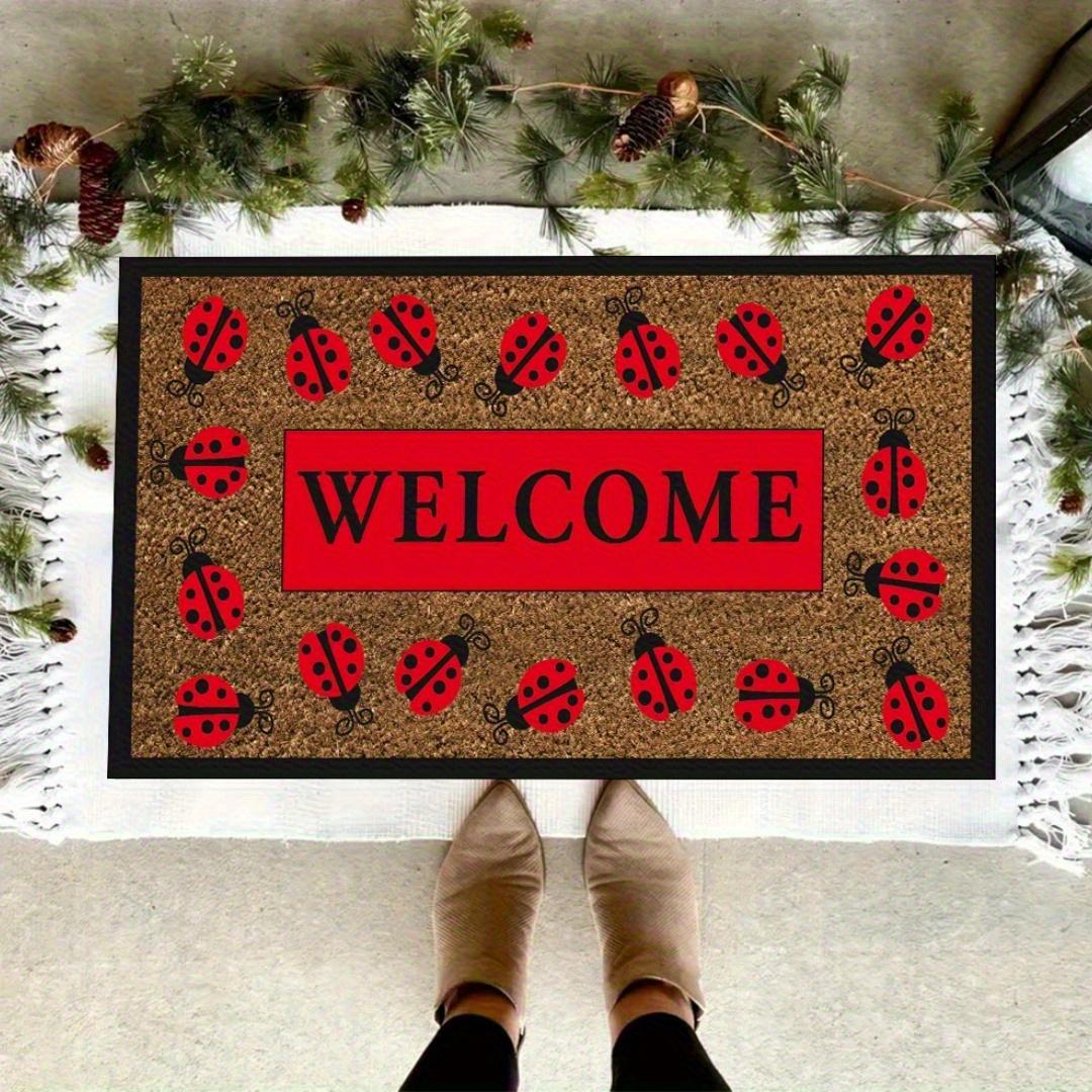 

Valentine s Day Doormat Red and Pink Heart Sweet Love Indoor Outdoor Floor Mat Home Entrance Front Porch Rugs Decoration Gift 50X80CM