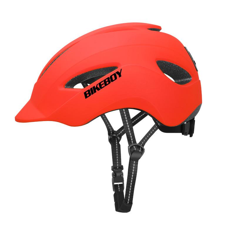 Cycling helmet with tail light USB charging waterproof mountain road roller skating outdoor cycling hard hat casual helmet