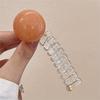 Chic Japanese-Inspired Spiral Hair Tie - Acrylic, Cute & Sweet Ponytail Holder for Women and Girls