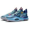 Li Ning All City 10 Trendy Cushioning Slip Resistant Abrasion Resistant Low Top Basketball Shoes Men's Navy ABAS079-2