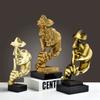Abstract Masked Human Resin Sculpture Modern Home Decor Statue Living Room Coffee Table Cabinet Display