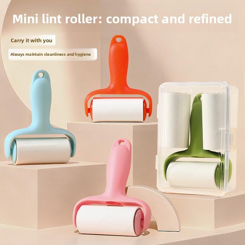 Hair Stick Roller for Removing Hair - Hair Removal Tool with Rotating Brush - Roll Paper - Tear Paper - Replace - Remove Hair Curling and Tangling