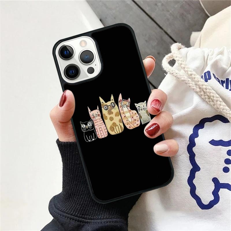 Cute Cat Animal Phone Case Cover For iPhone 17 Air 12 Plus Max for iPhone 17 Air 15 16 11 13 14 Pro Max Fundas