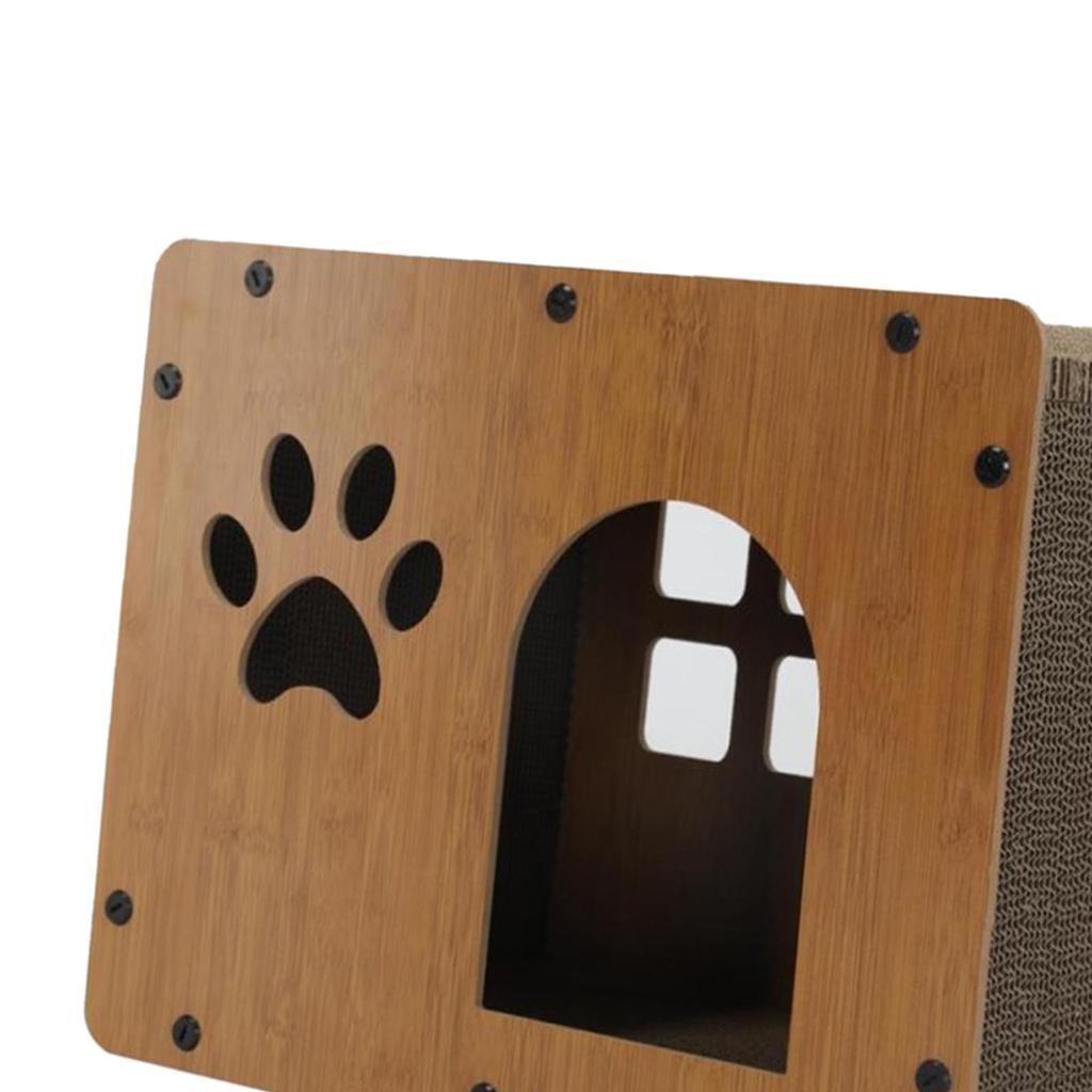 Cat Scratcher Lounge Corrugated Cardboard Two Floors of Space Used for Cats Multifunctional