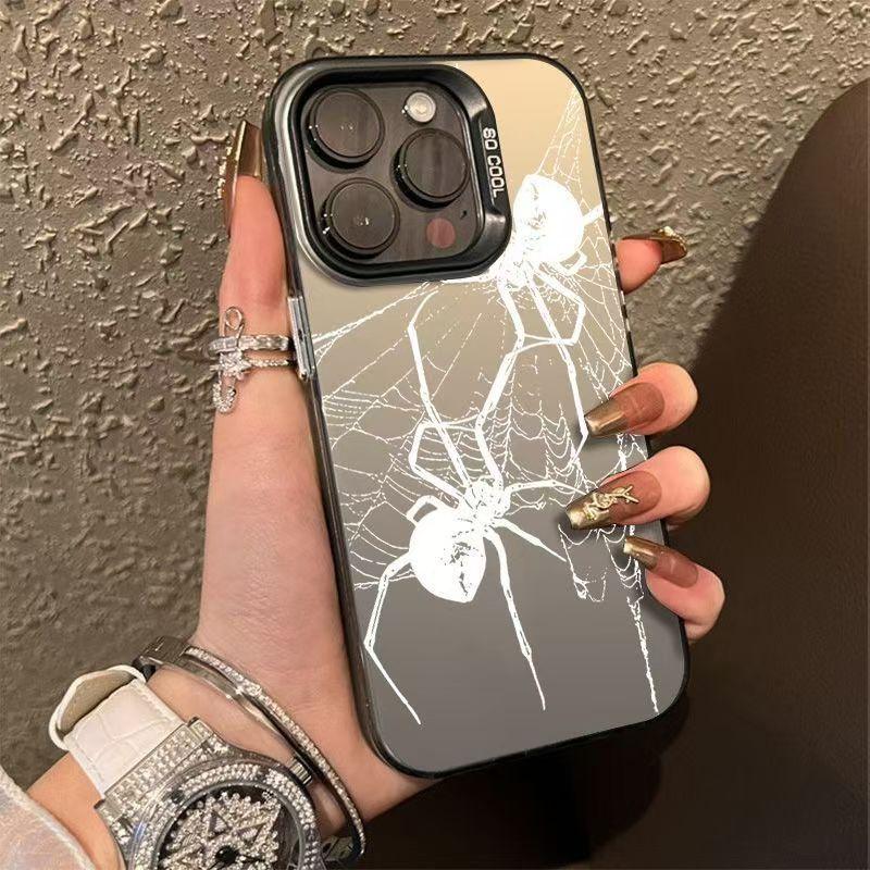 Personalized spider color silver shell for Apple 11/11/11 pro mobile phone case 11promax11/11/11X