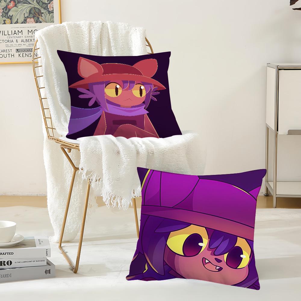 Cute Game OOneshot Niko Pillow Case Suitable For Bedrooms Living Rooms Cars Home Decoration