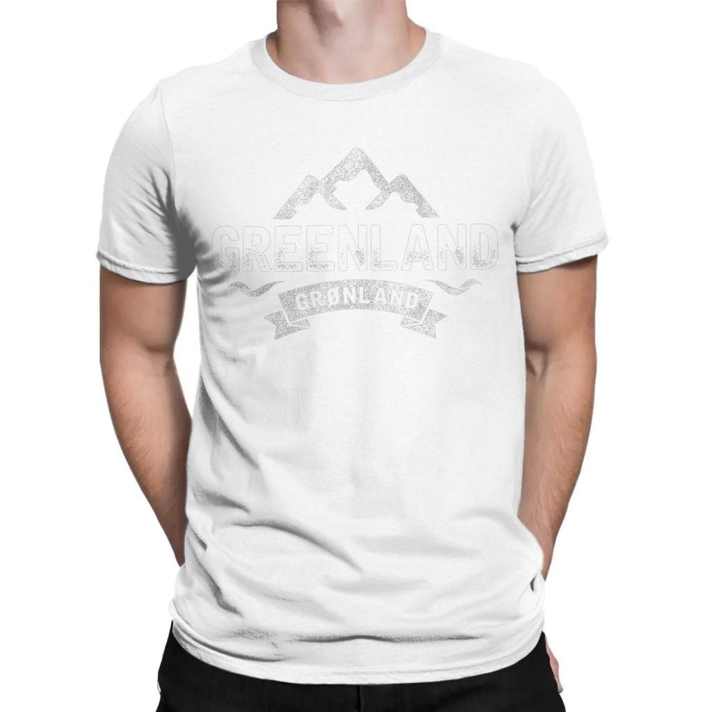 Vintage Vintage Greenland Glaciers Icebergs T-Shirt Men Crew Neck Cotton T Shirts Short Sleeve Tee Shirt 5XL Clothes