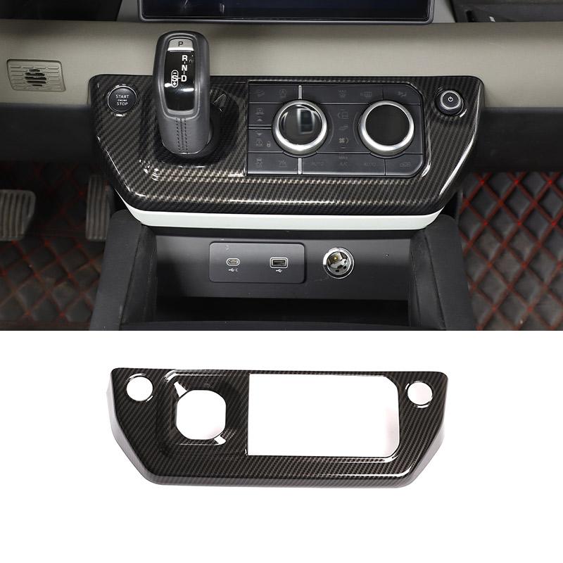 ABS Carbon Fiber For Land Rover Defender 110 2020-2026 Car Interior Modification Protection Cover Decorative Patch Accessories