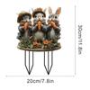 Easter Garden Stakes Outdoor Yard Decor Sign Holiday Decorations 2D Acrylic Spring Bunny Egg Signs for Courtyard Patio Lawn
