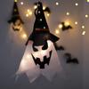 43/47CM Halloween Ghost Hanging Decoration LED Light Glowing Horror Decor Props for Outddor Indoor Halloween Party Decoration