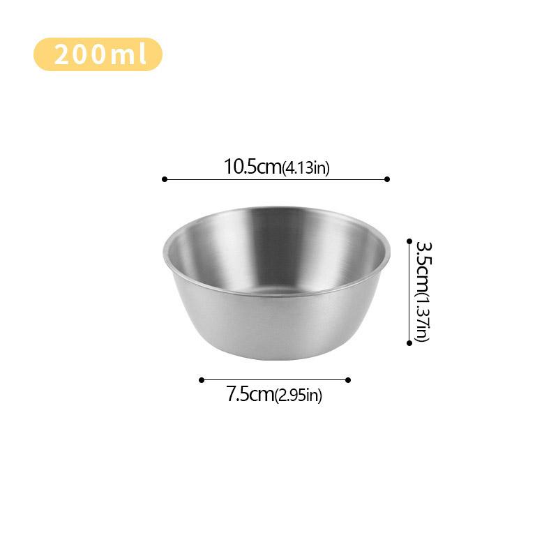 304 Nerezová miska na korejskou kuchyni pro domácnost s rukojetí Misky na rýžové víno Omáčka Kořenící pokrm Servírování jídla Kuchyňské nádobí