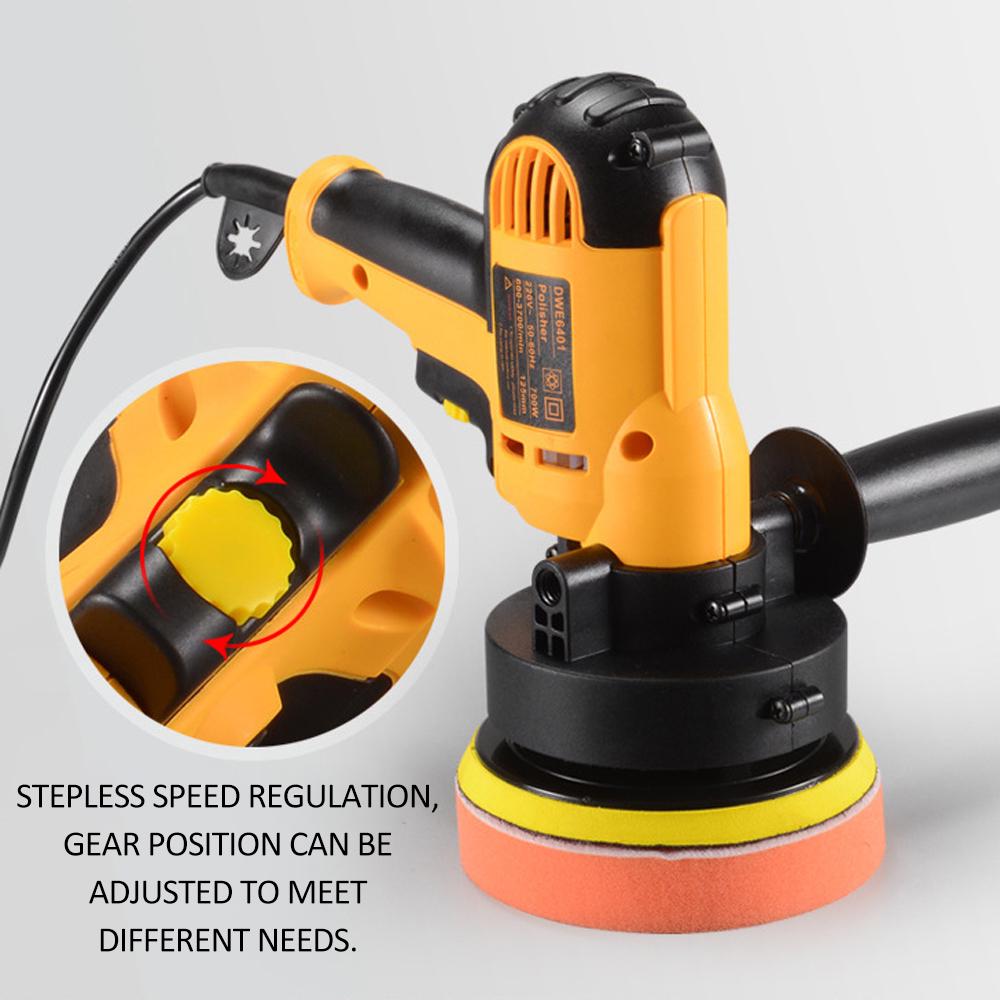 Machine de polissage et de glaçage de voiture à vitesse réglable de 700 W, polisseuse électrique pour métal et meubles