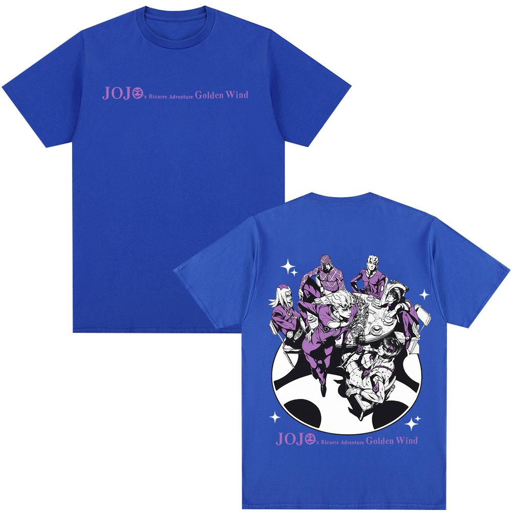 Anime JoJo Bizarre Adventure Golden Wind Graphic T-shirts Men's Women Fashion Casual Oversized Short Sleeves T Shirt Streetwear
