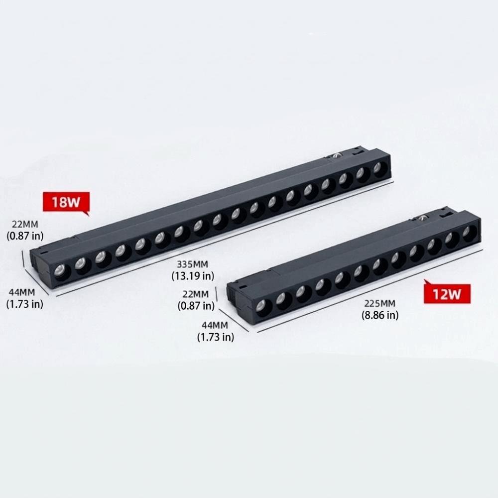 48V Intelligent Magnetic Grille Light Track Light Dimmable Recessed Rectangle Long track lighting Guide Lamp Linear Grille Light