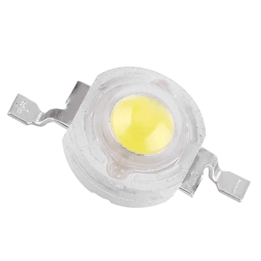 50pcs SMD 1W LED Lamp Bulb Beads Chip For Home Floodlight High White