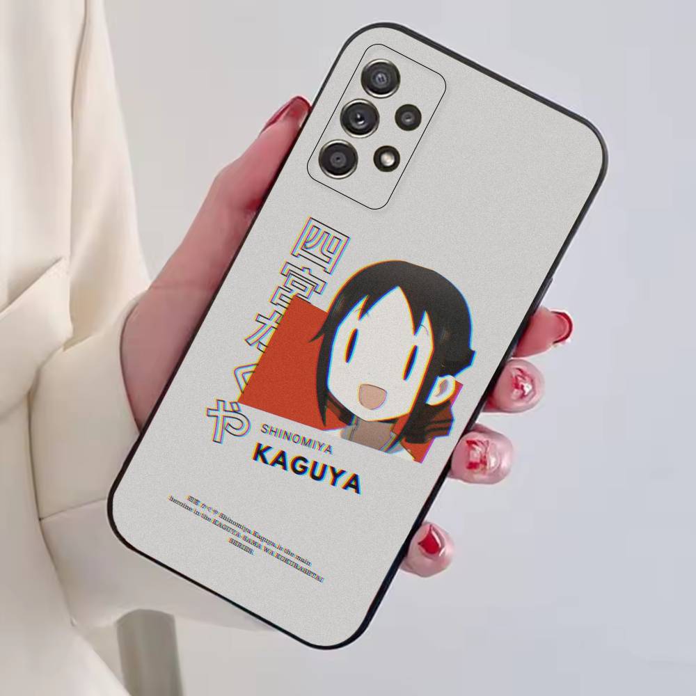 Anime Girl K-Kaguya Sama Phone Case For Samsung S25,S24,S21,S22,S23,S30,Ultra,S20,Plus,Fe,Soft Silicone Black Cover