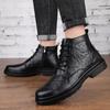 Men's Shoes Genuine Leather Male Desert Boots Low Top Men Casual Shoes Fashion Lace-Up for Men Boots
