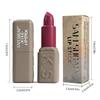 SAM SUGAR Rossetto Kiss Lucentezza Metallica Rossetto con Glitter Idratante Vellutato Liscio Alto Pigmento Non Granuloso Trucco Labbra Confortevole per Donne