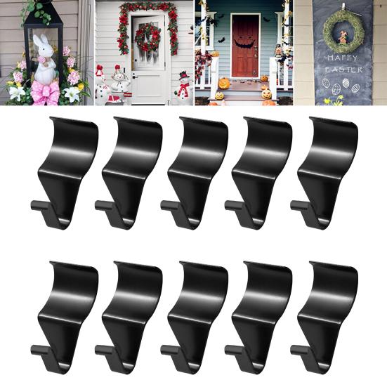 10Pcs Storage Hooks Rustproof Corrosion Resistant Not Easily Deformed Polished Surface Simple Installation Hanging Wall Hooks