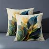 1 Pieces Boho Abstract Tropical Leaves Throw Pillow Covers Pattern Cushion Cover Suitable For Sofa Bedroom Car Pillow Cover