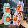 1PC Basketball Bow Trophy Combo 750ml Color Plastic Sports Water Bottle Leakproof Flip Straw Lid Suitable for Sports Office Home Use