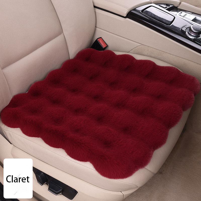 Winter Plush Rabbit Covers Car Seats Cushion Universal Keep Warm Ultra-Soft Auto Chair Protector Pad Car Interior Accessories