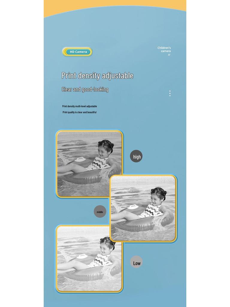 Children's Instant Camera: Capture Photos & Videos with Thermal Printing - HD Smart Photo Toy & Festive Gift