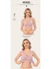Seamless Wireless Sports Bra for Women - European & American Style with Fixed Cups