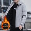 Men's Windproof Hooded Jacket - Spring/Autumn Versatile Slim Fit Solid Color Casual Outerwear