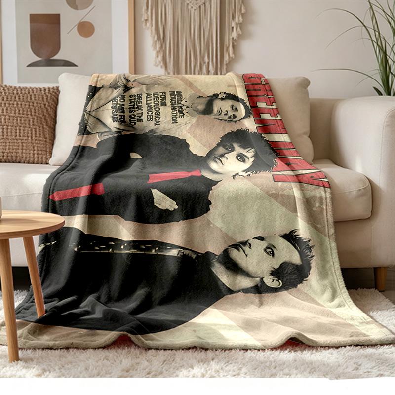 Green Day Soft and comfortable flannel Suitable for sofas living rooms outdoor camping travel and also makes a great anniversary gif